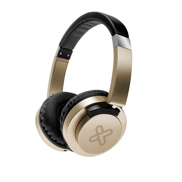 High Performance Wired On Ear Headphones Gold AkoustikFX Klip