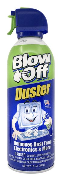 Blow Off Duster Can of Air Removes Dust and Debris Canned Air 10 oz.